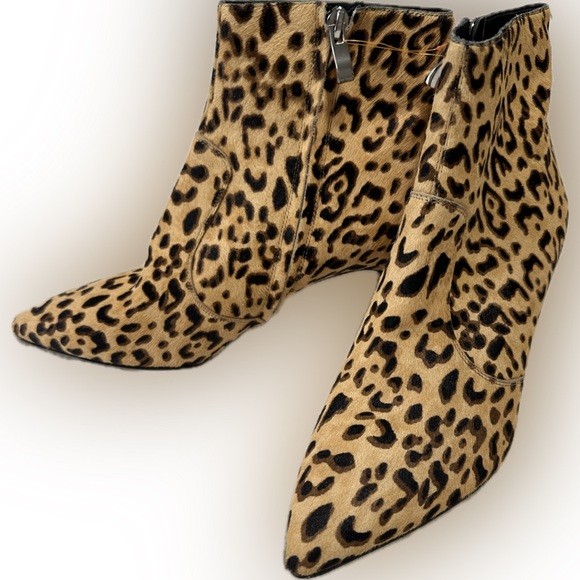 Halogen Ashlee Leopard Print Booties (Genuine Calf Hair)-Size 8 - Picture 8 of 10